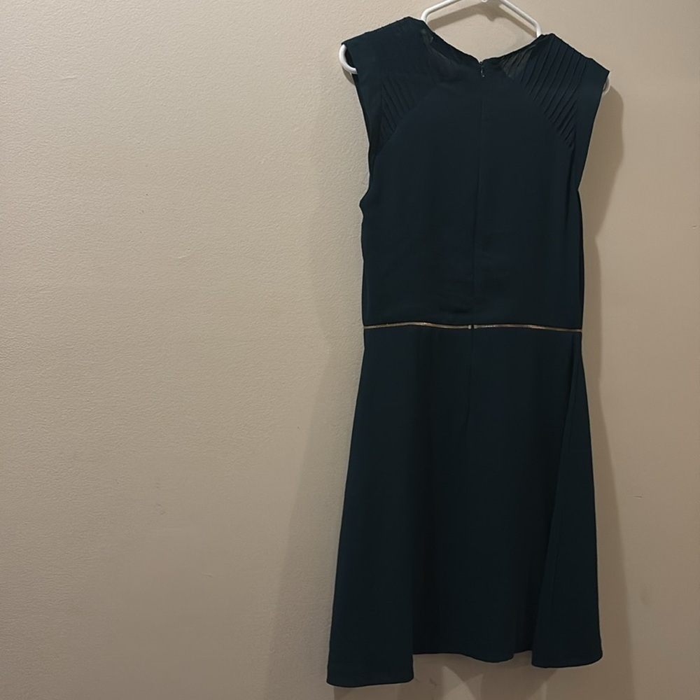 Sandro Paris emerald green Dress - size 2 - zip detail - cap sleeve. - Picture 7 of 7